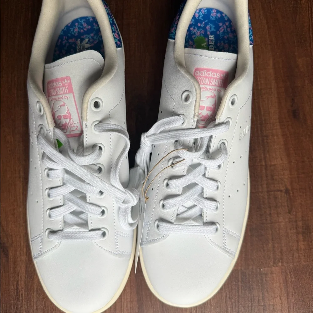 Adidas Stan Smith Blue Floral - Picture 3 of 5